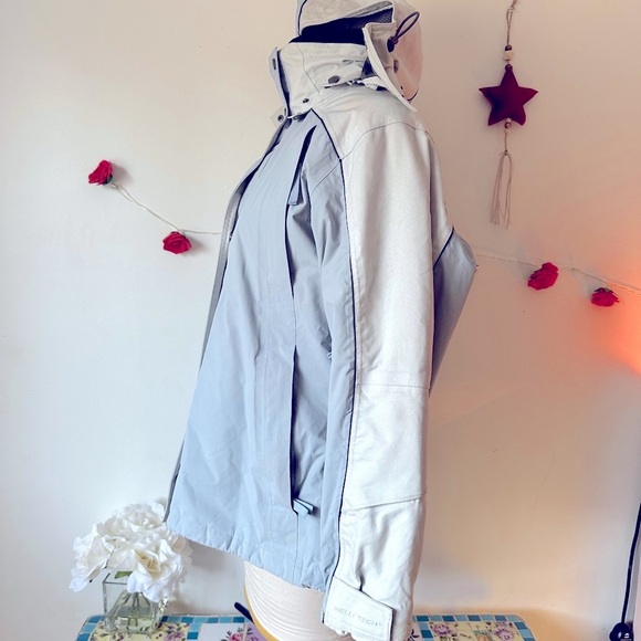 Helly Hansen Gray and Blue Ski Jacket with Hood L - Picture 4 of 13